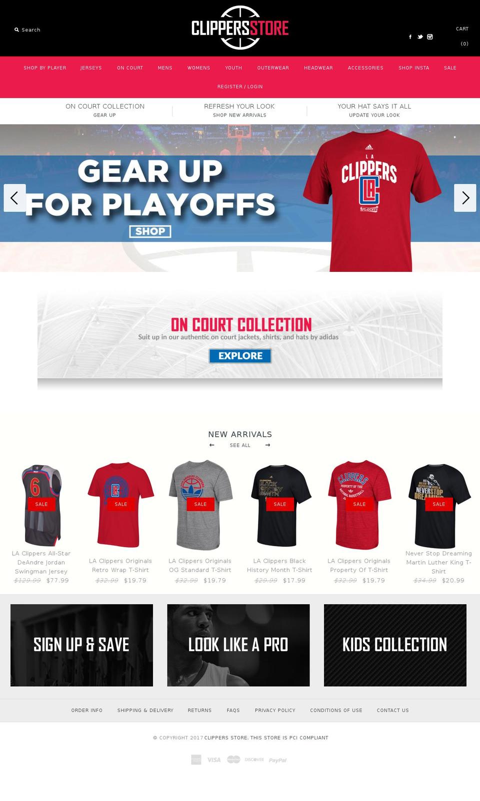 clippersstore.com shopify website screenshot