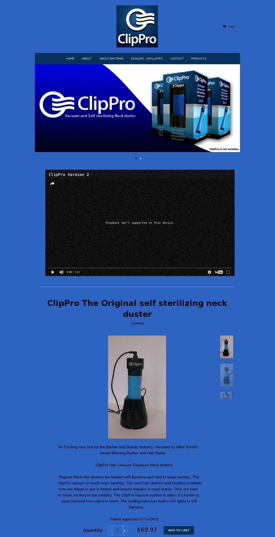 clippro.net shopify website screenshot