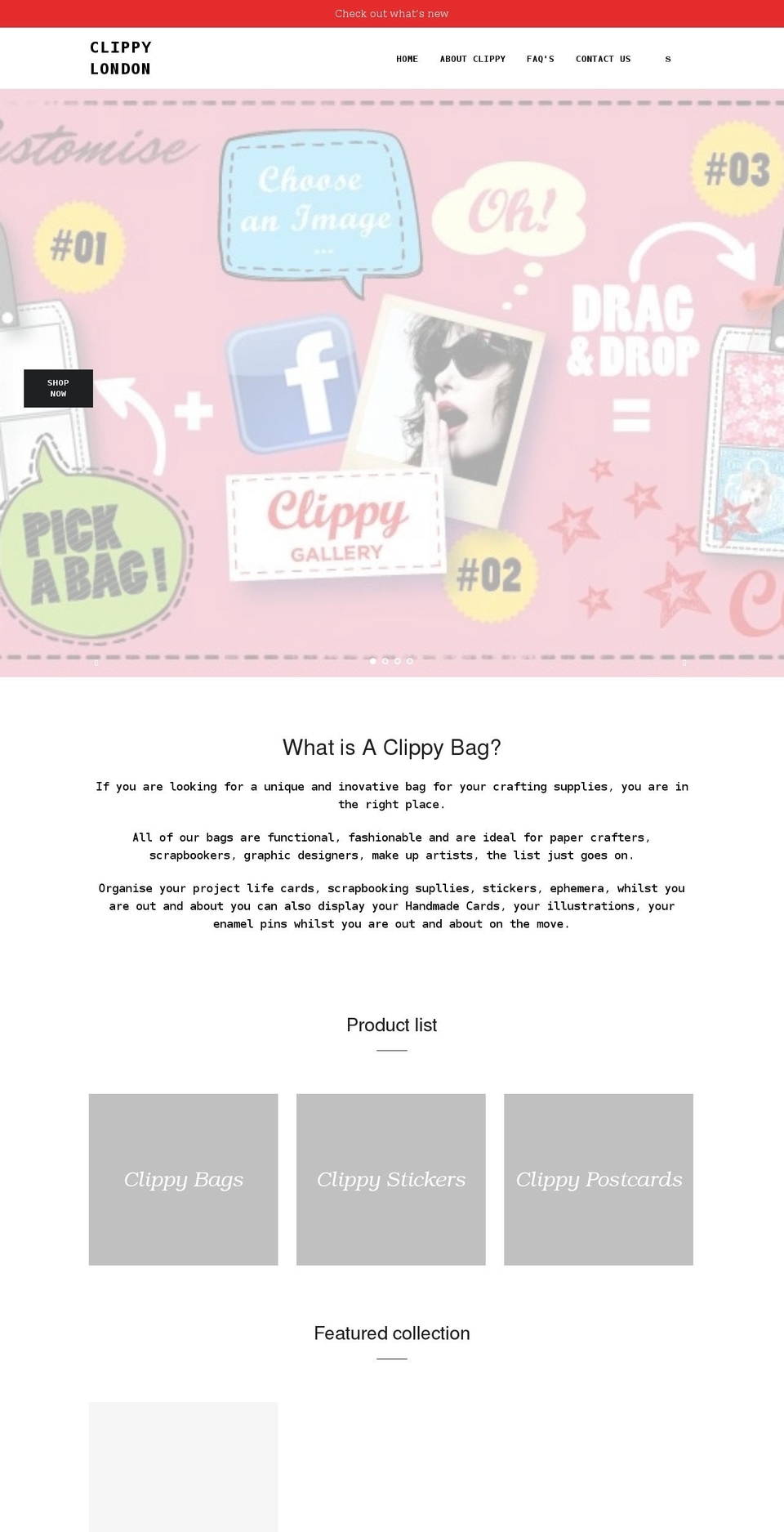 clippylondon.co.uk shopify website screenshot