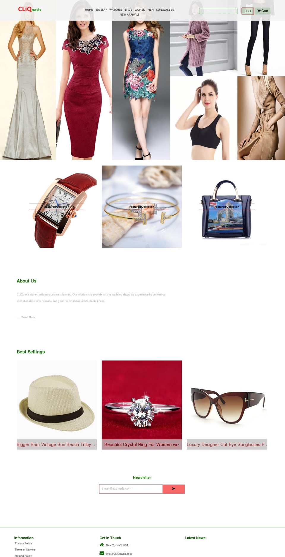 cliqoasis.com — Shopify storefront screenshot