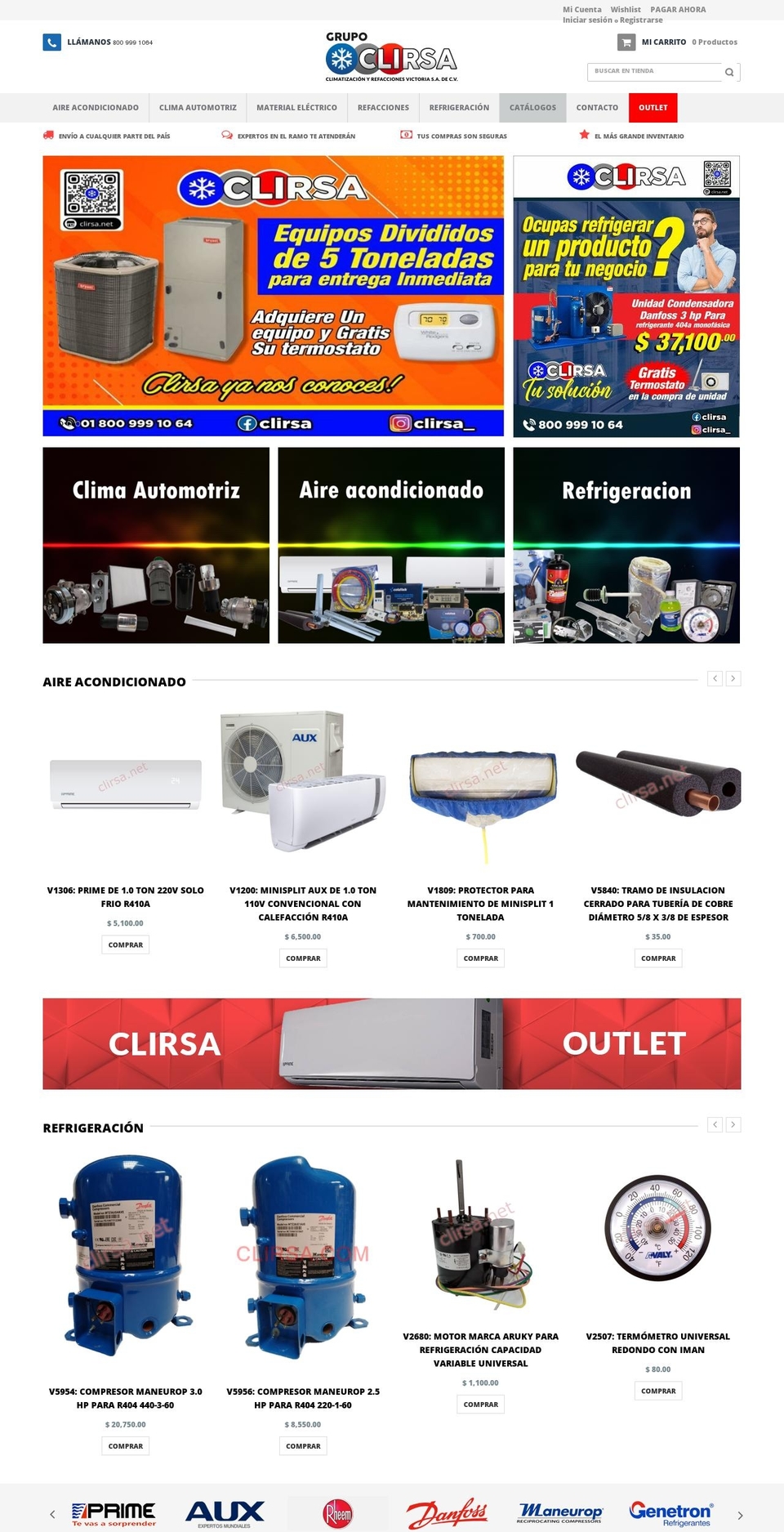 clirsa.net shopify website screenshot