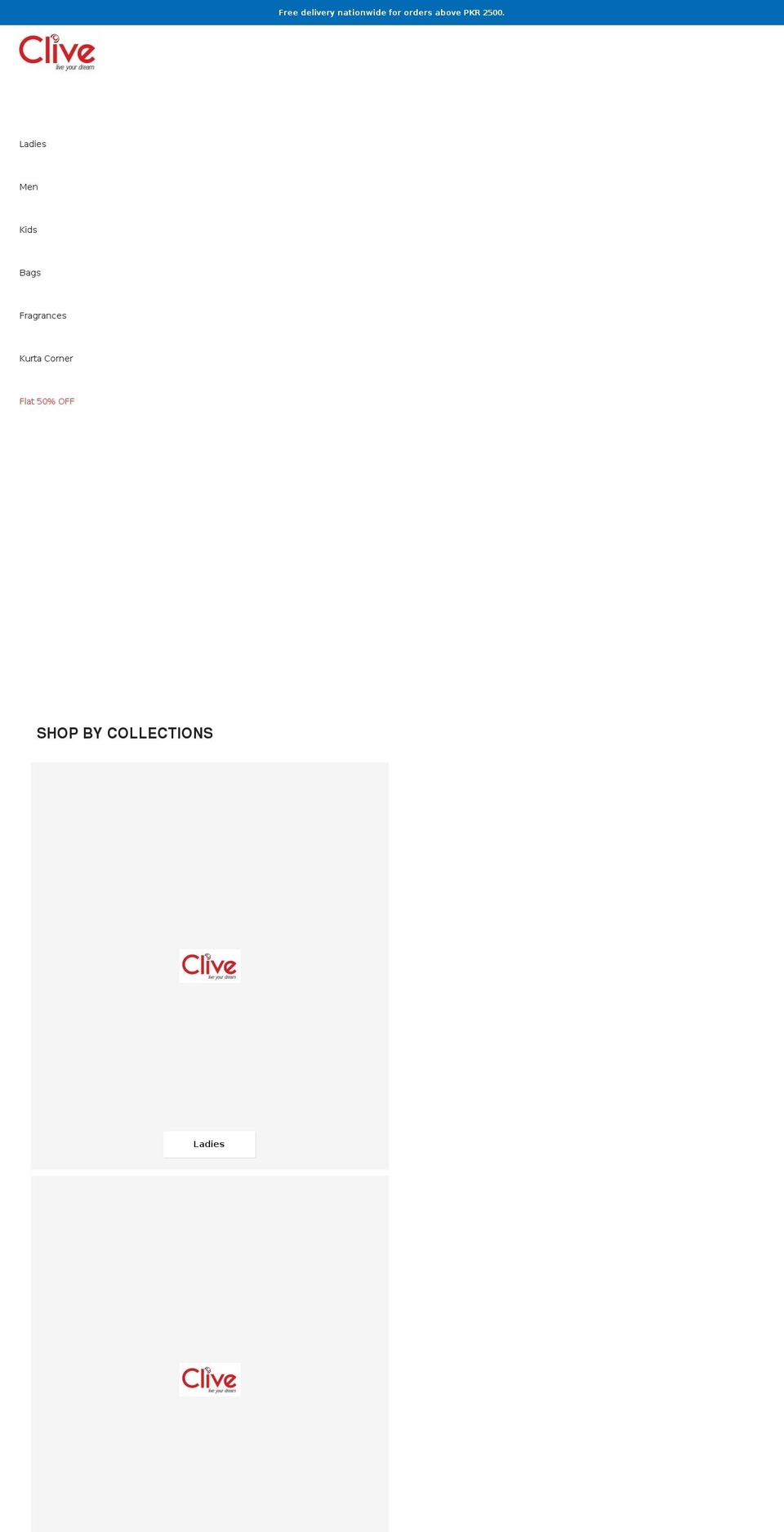 shoes Shopify theme site example cliveshoes.com