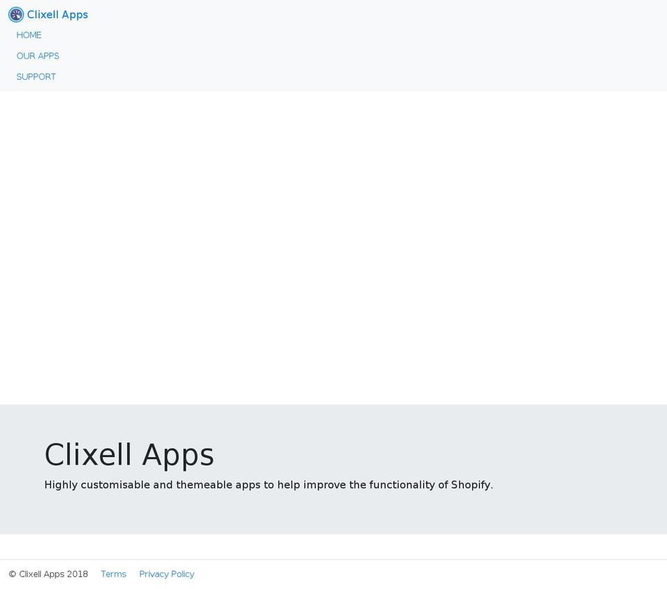 clixell.net shopify website screenshot