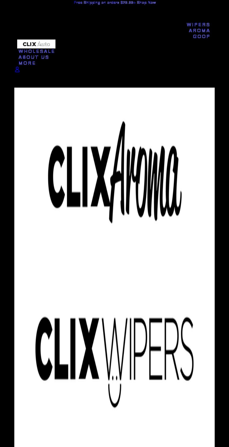 clixwipers.com — Shopify storefront screenshot