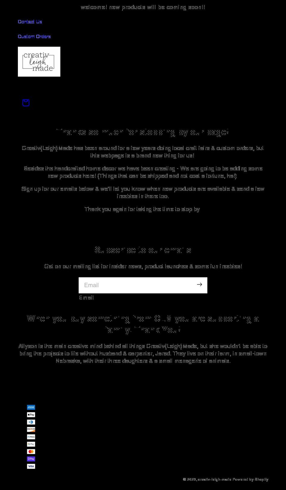 clmade.com shopify website screenshot