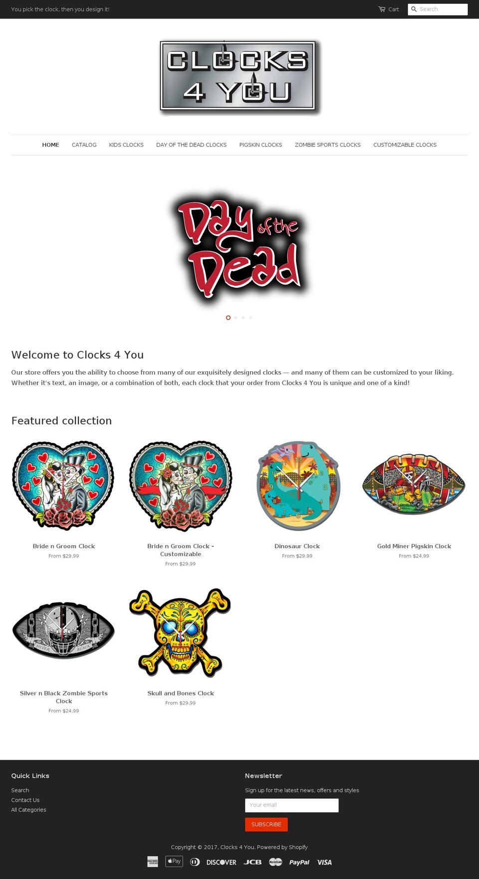 clocks4you.com shopify website screenshot