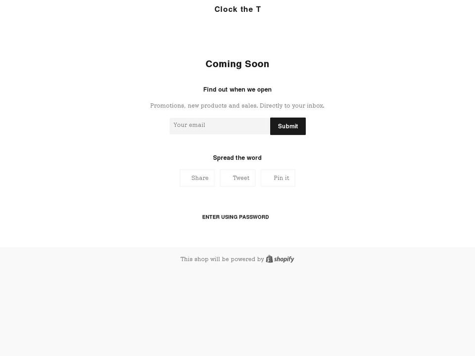 clockthet.com shopify website screenshot