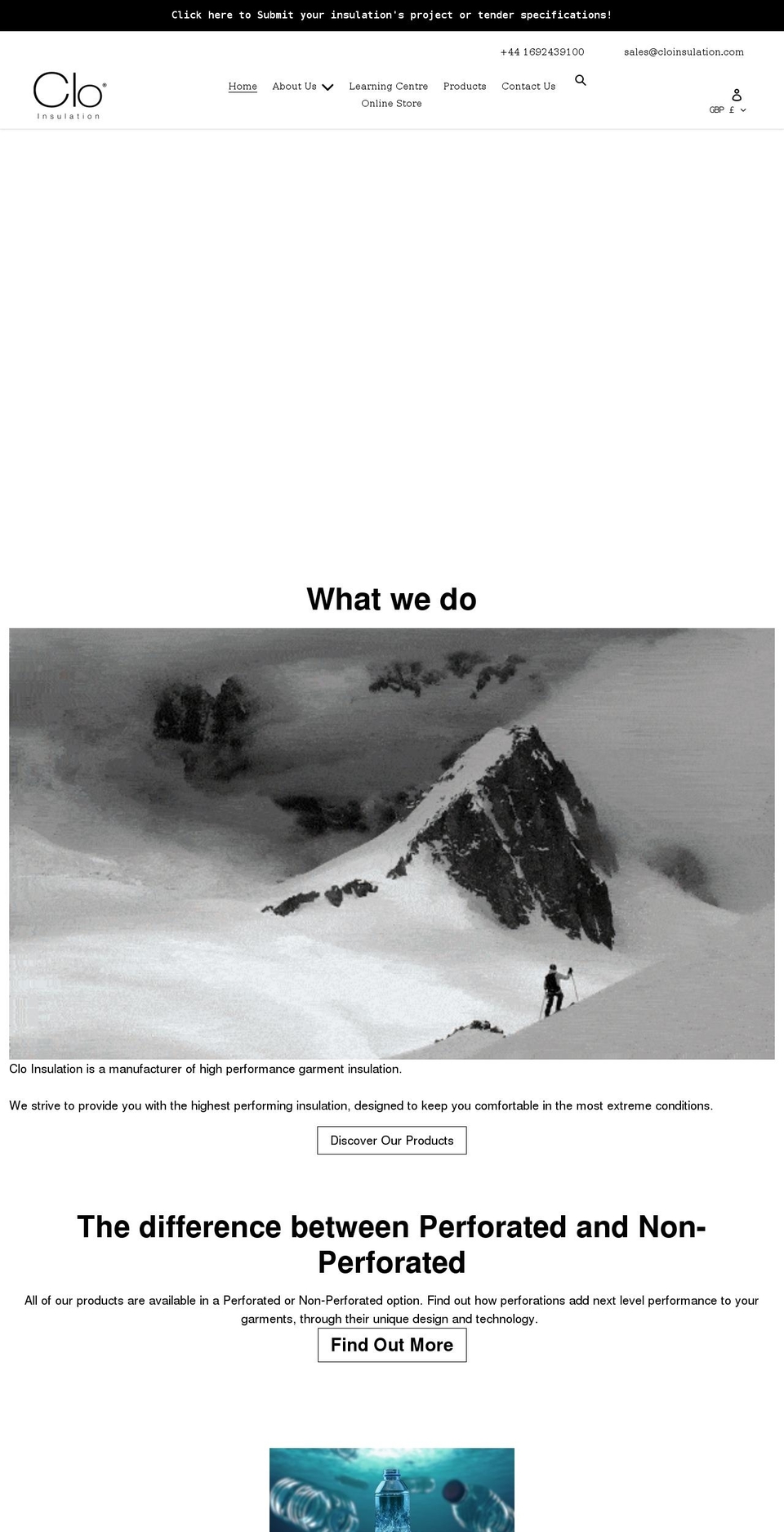 cloinsulation.com shopify website screenshot