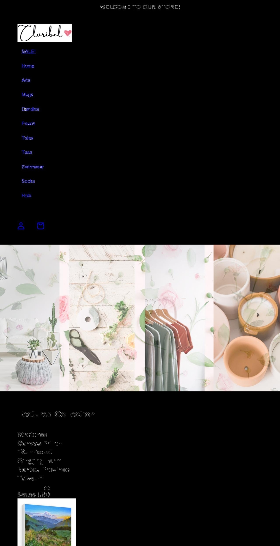 cloribel.com shopify website screenshot
