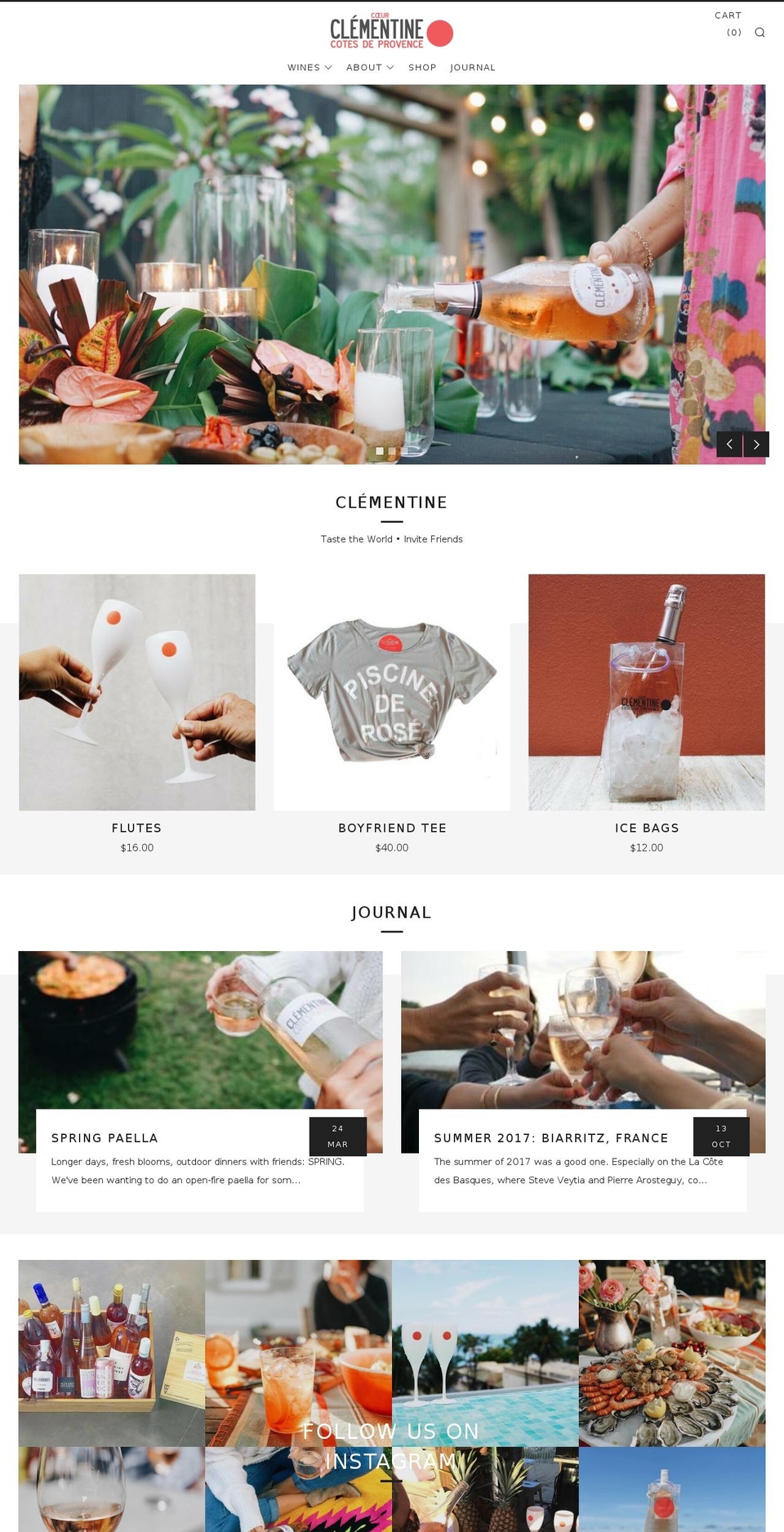 closclementine.com — Shopify storefront screenshot