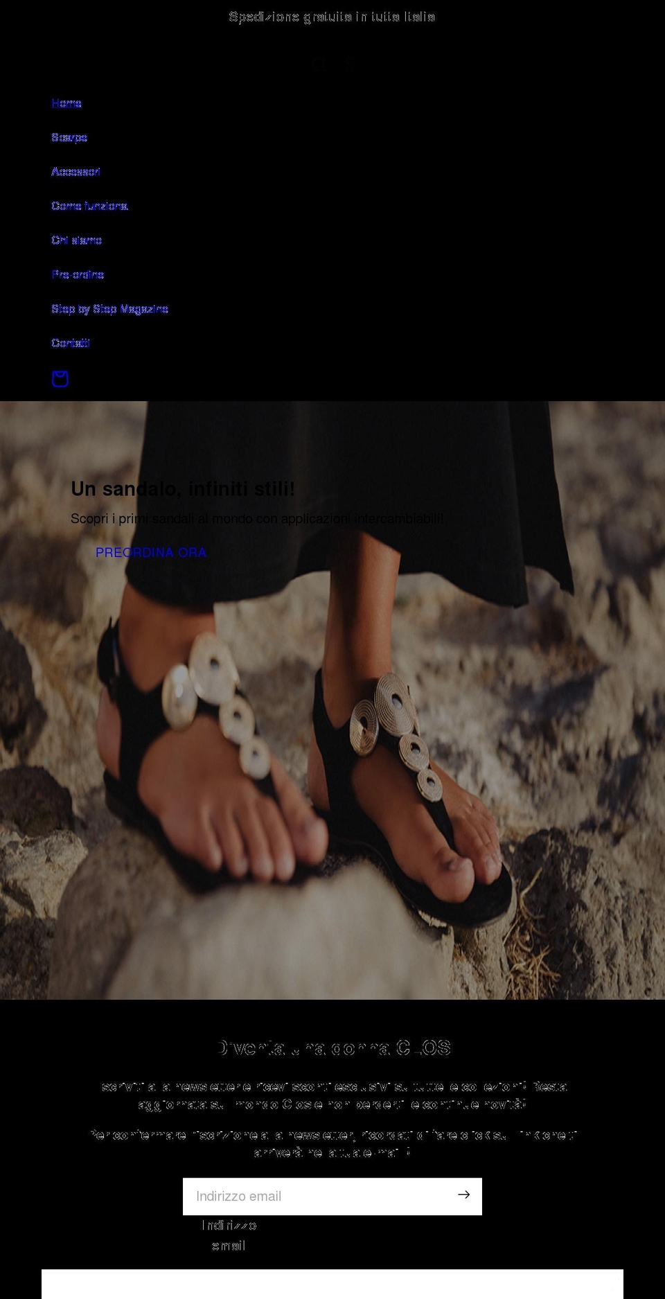 closcollection.com — Shopify storefront screenshot