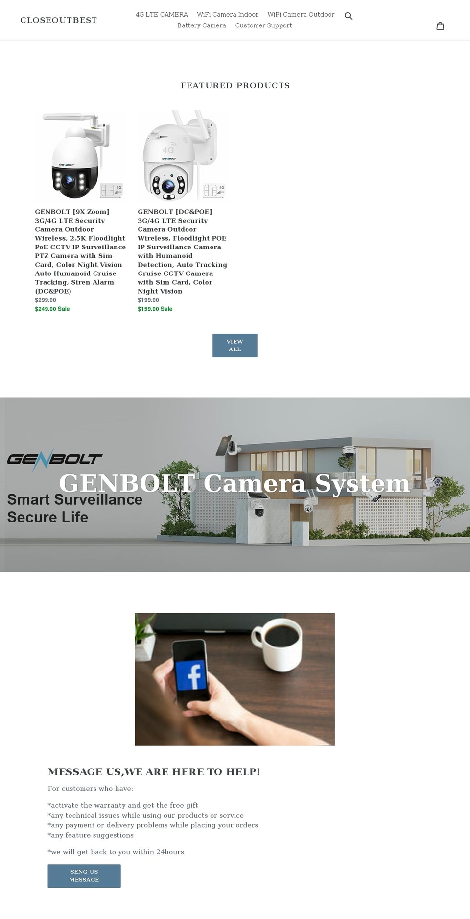closeoutbest.com shopify website screenshot