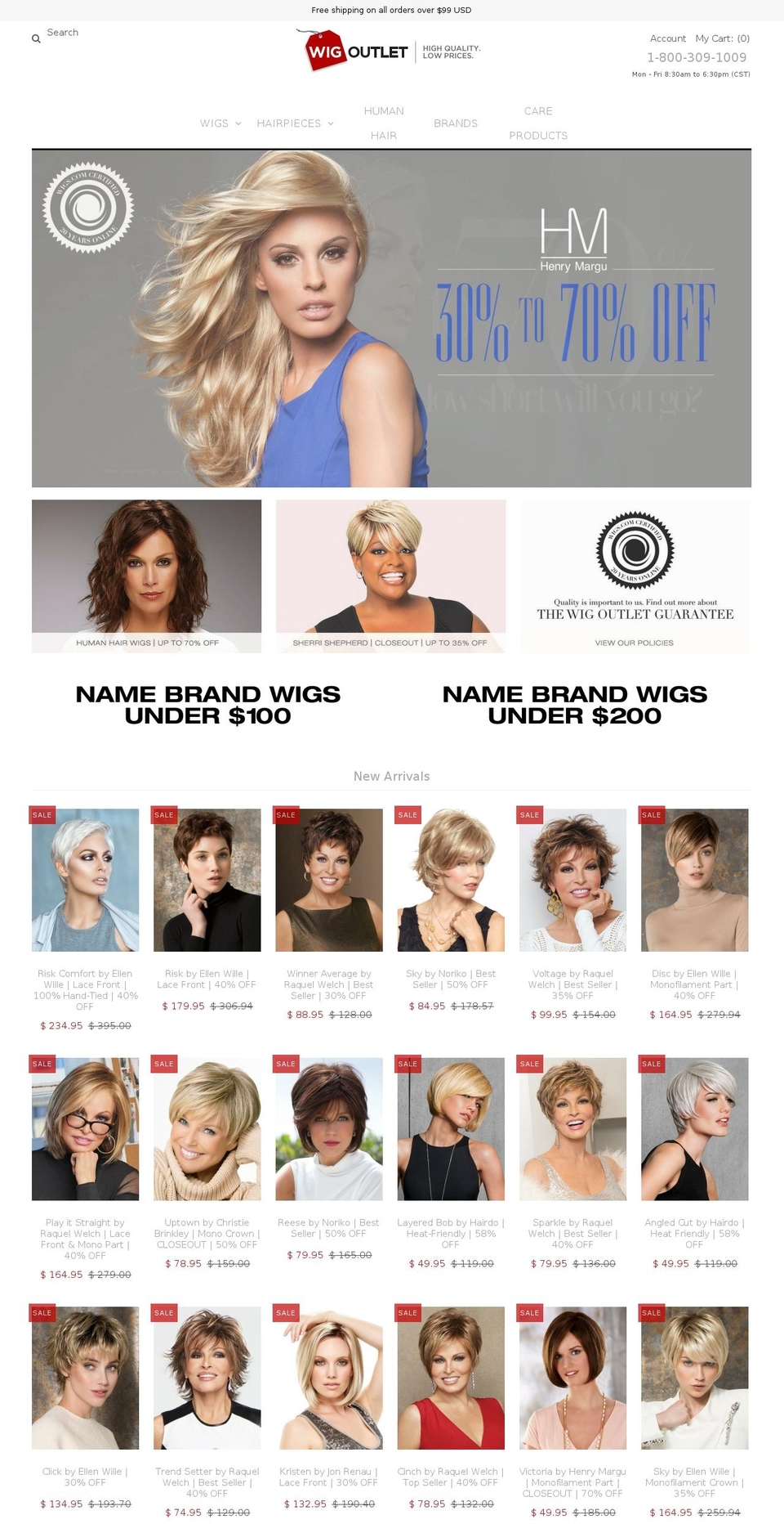 WigOutlet 5\/27\/2016 Shopify theme site example closeoutwigs.com