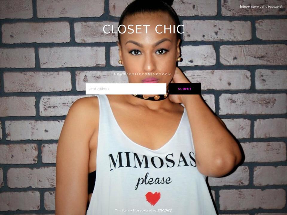 closet-chic.com shopify website screenshot