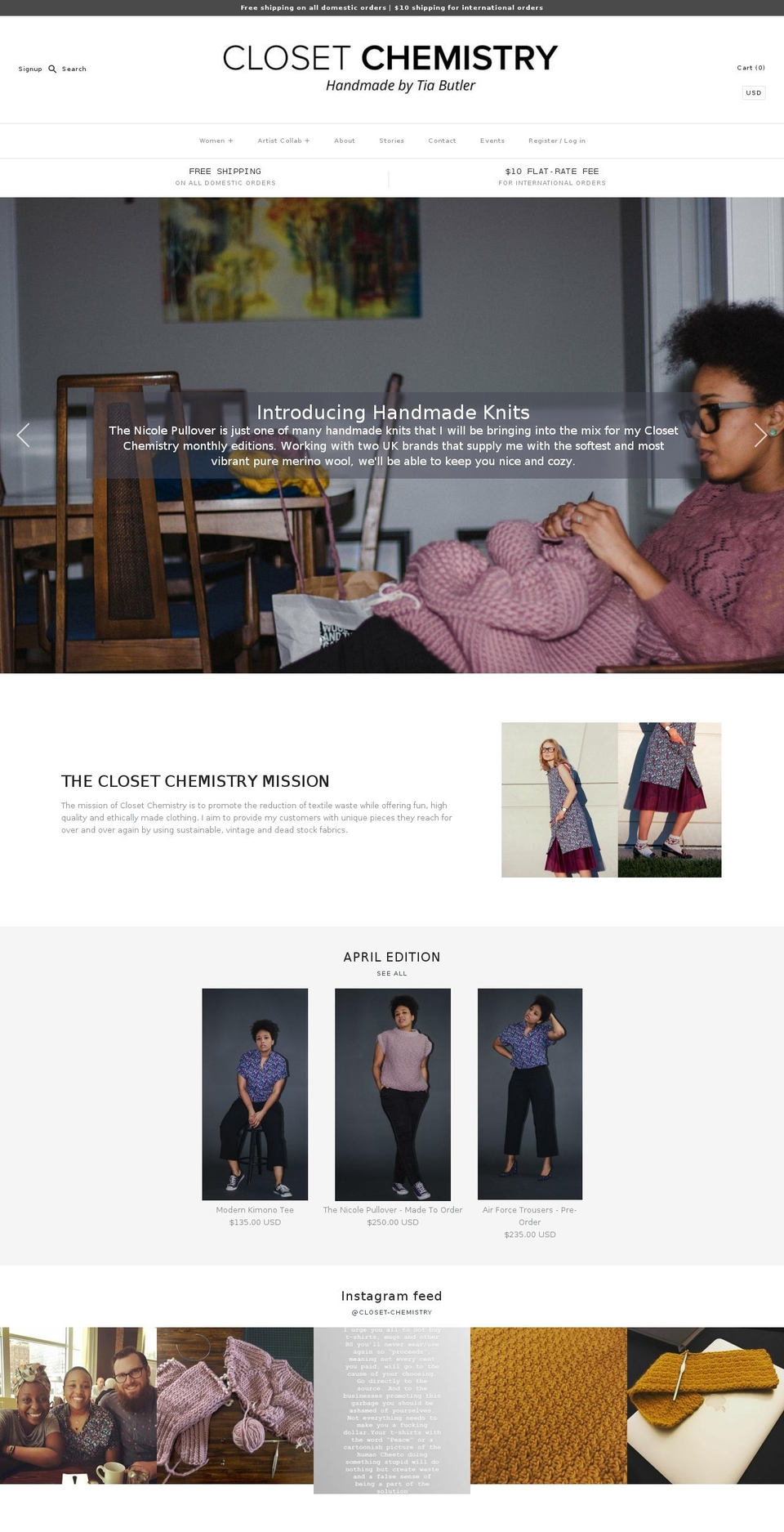 closetchemistry.com shopify website screenshot