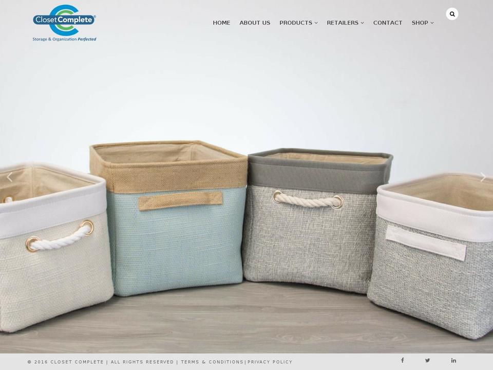 closetcomplete.com shopify website screenshot