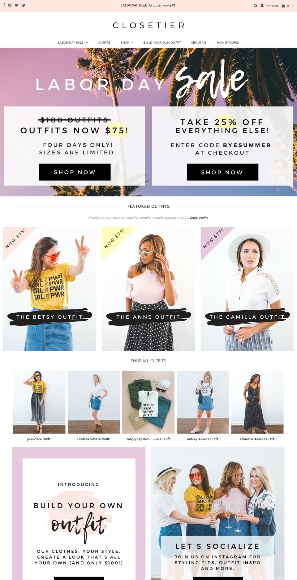 closetier.com — Shopify storefront screenshot