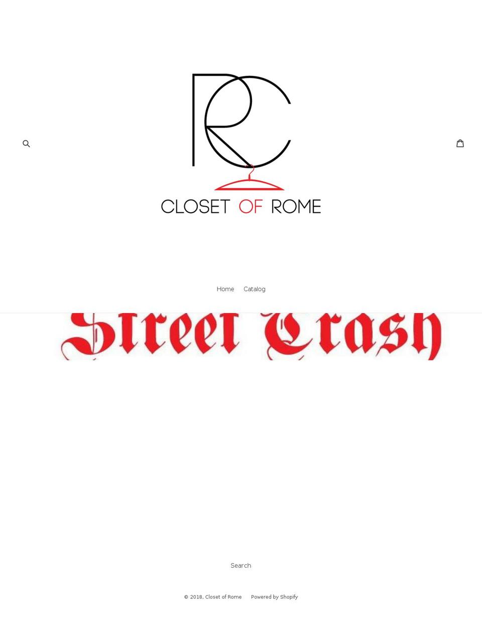 closetofrome.com — Shopify storefront screenshot