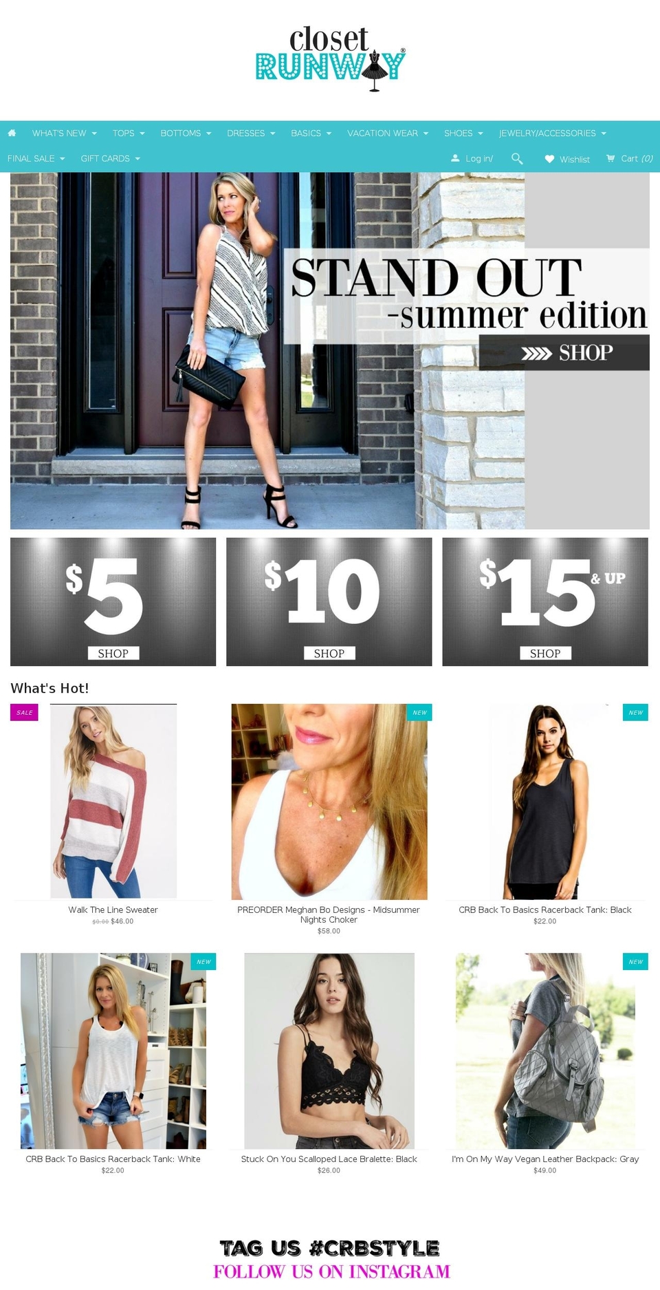 closetrunwayboutique.com — Shopify storefront screenshot