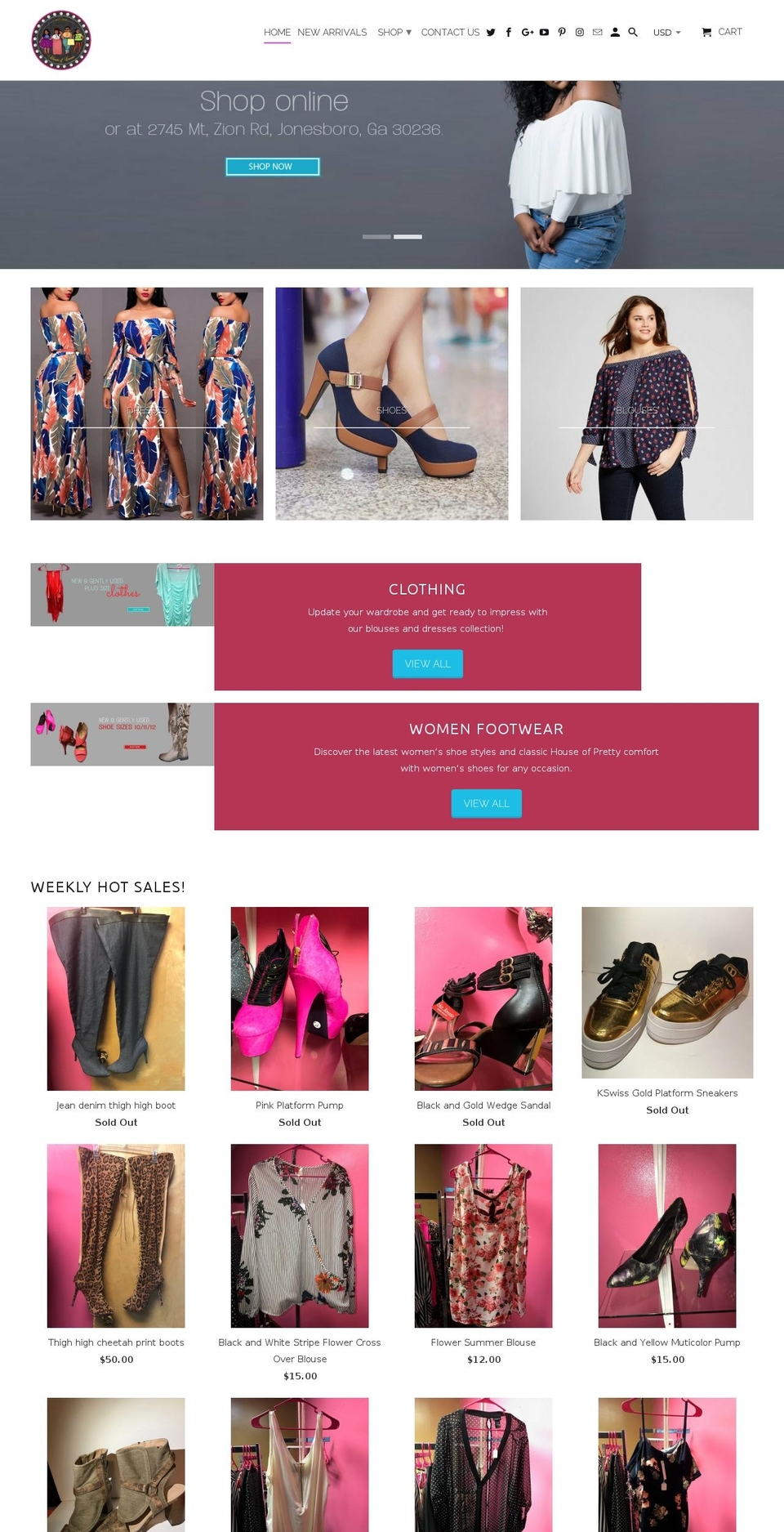 closetsofcurves.com shopify website screenshot