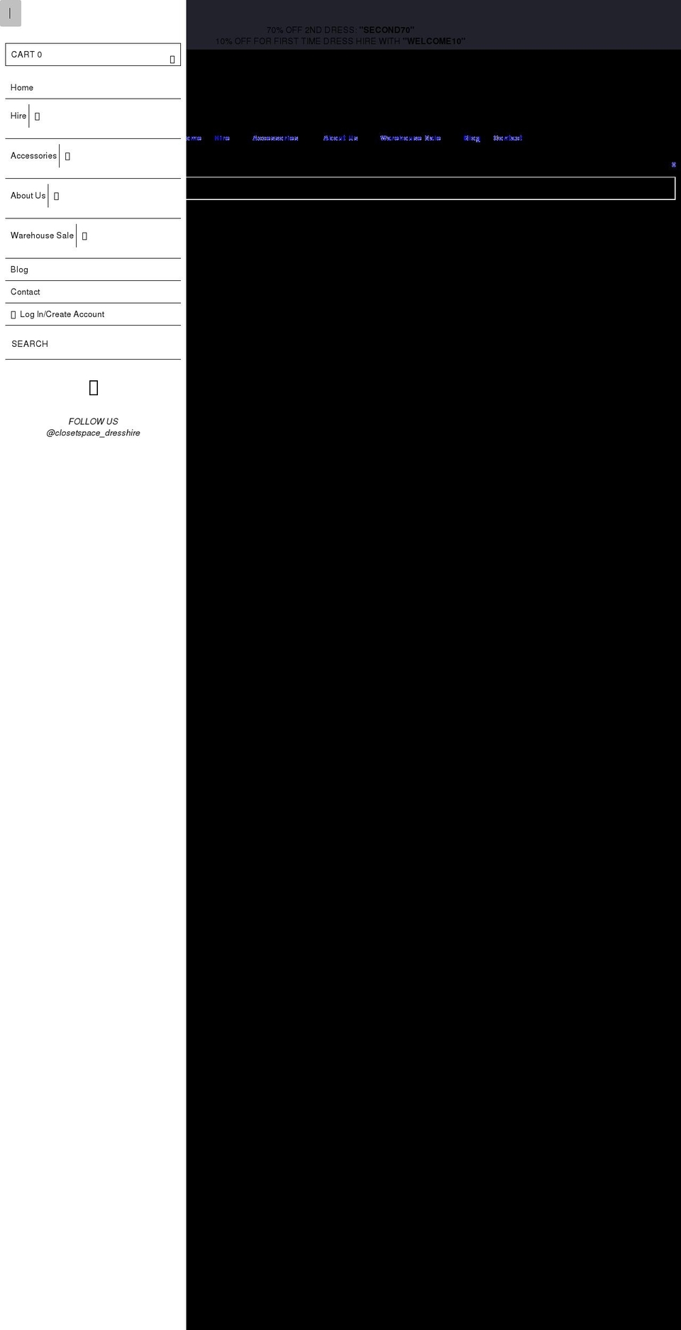 closetspace.com.au shopify website screenshot