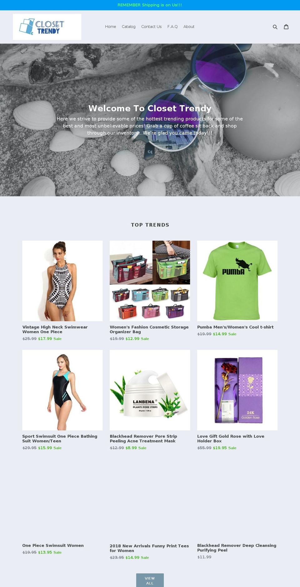 closettrendy.com — Shopify storefront screenshot