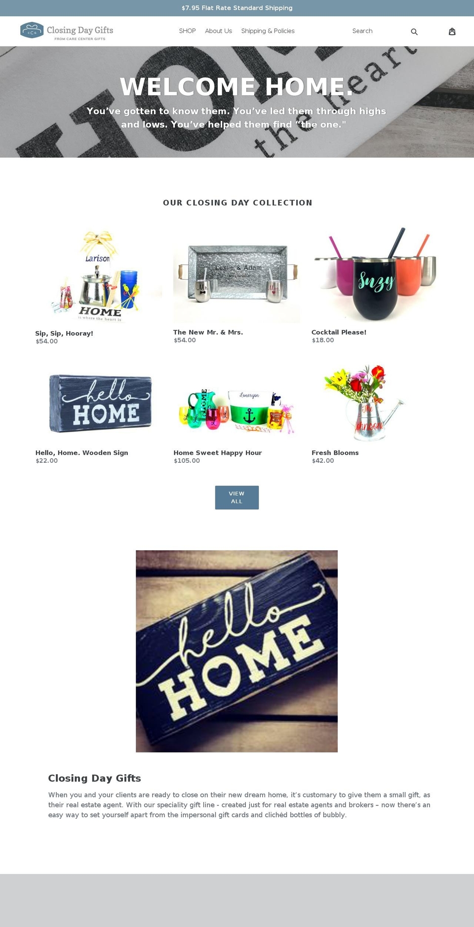 closingdaygifts.com shopify website screenshot