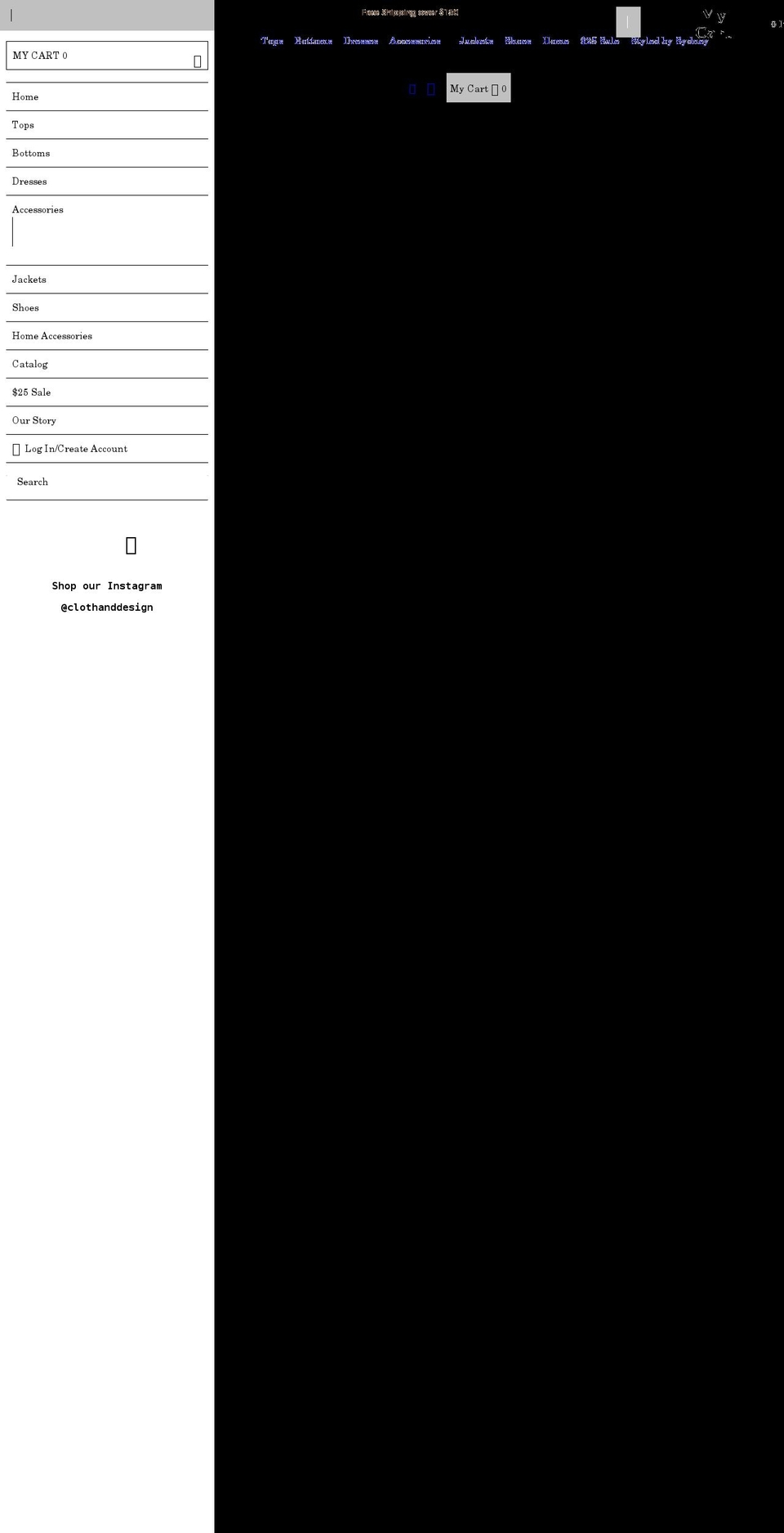 clothanddesign.com shopify website screenshot