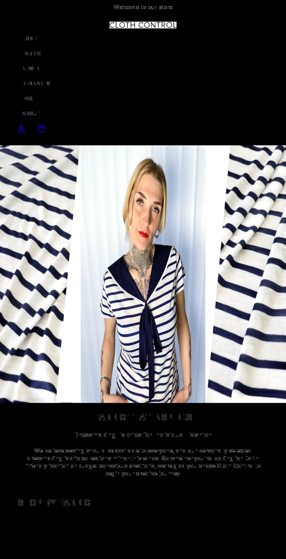 clothcontrol.com shopify website screenshot