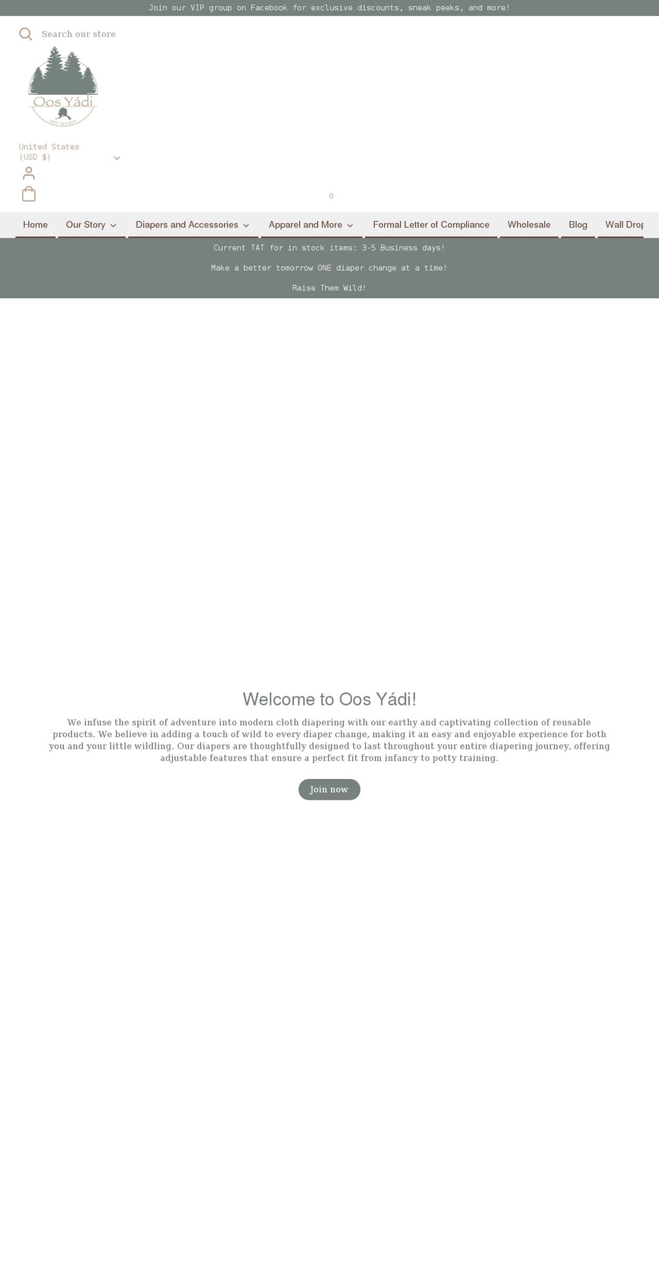 clothdiaper.org shopify website screenshot