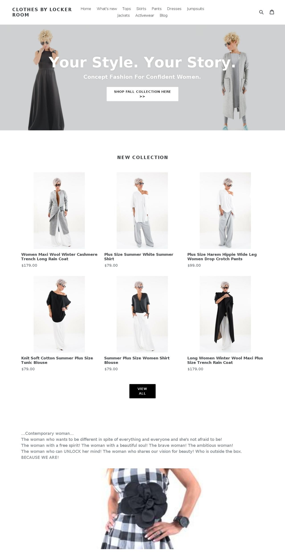 clothesbylockerroom.com — Shopify storefront screenshot