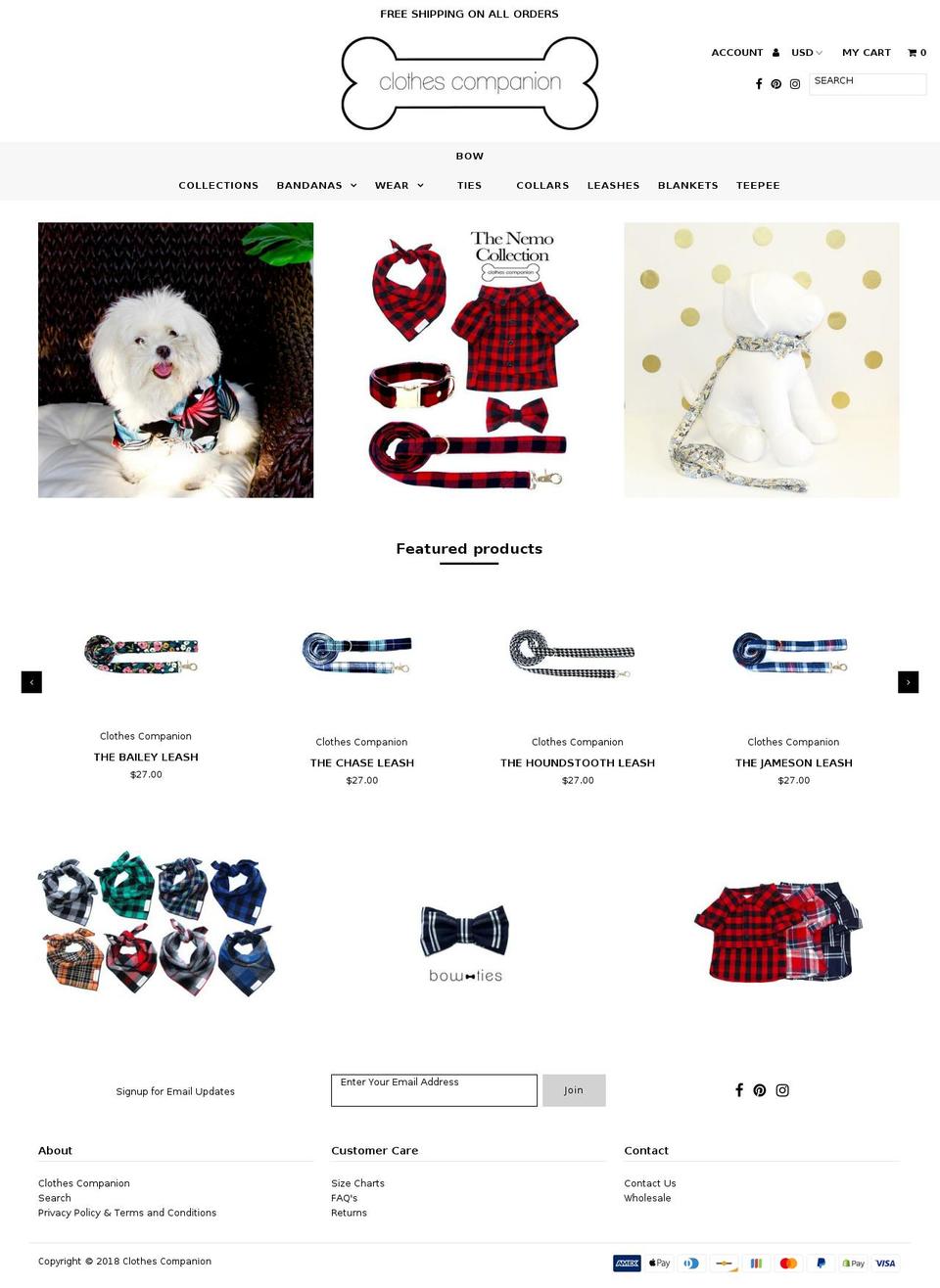 clothescompanion.com — Shopify storefront screenshot
