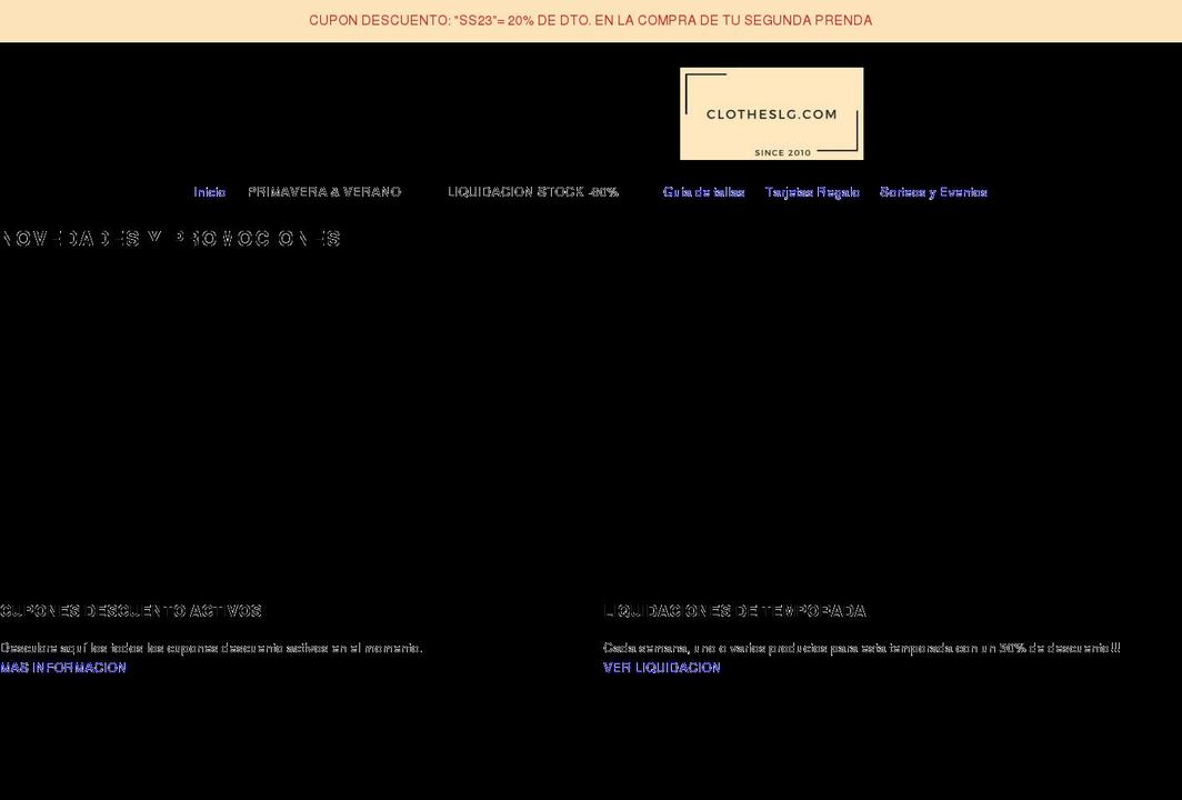 clotheslg.com shopify website screenshot