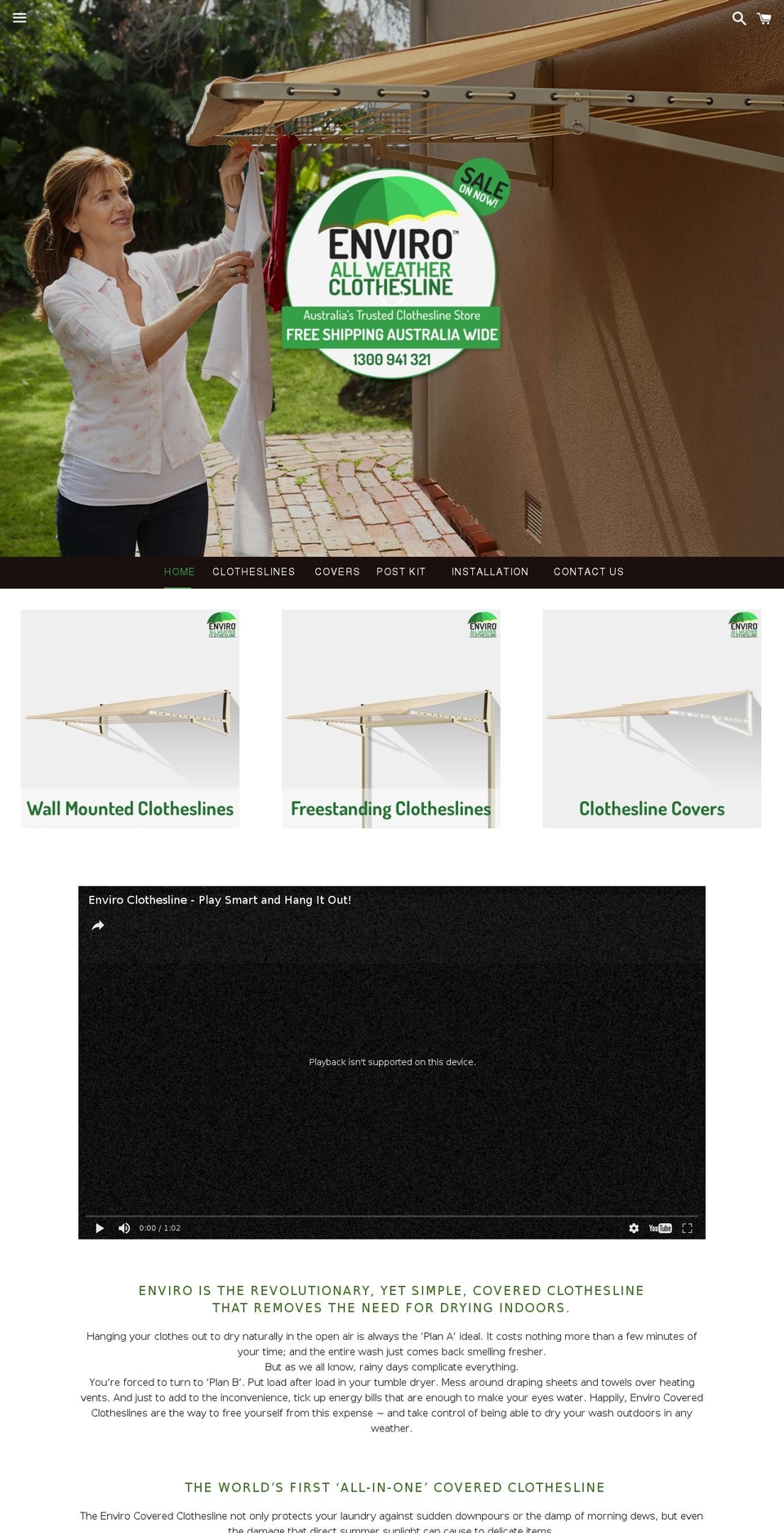 clothesline.com.au shopify website screenshot