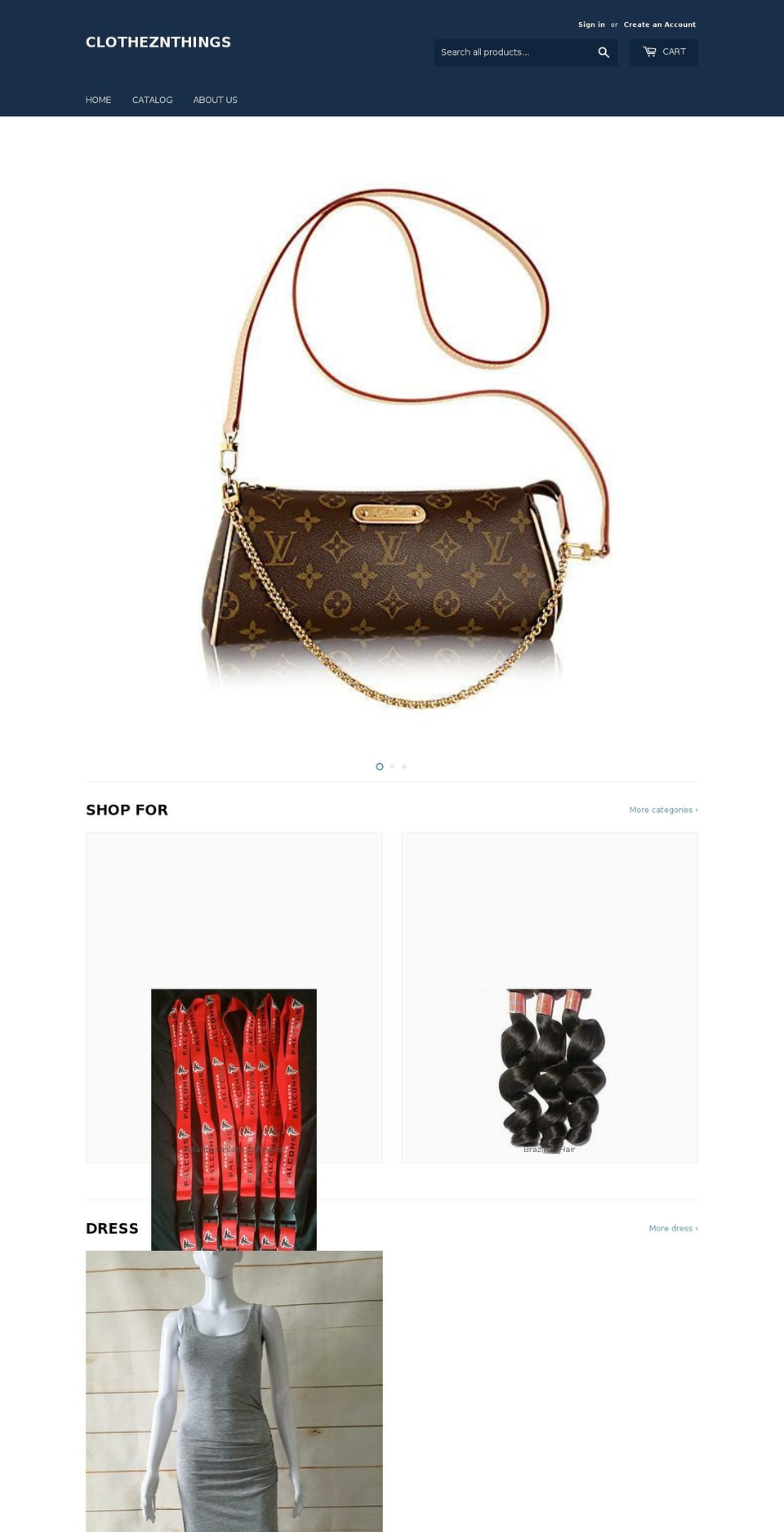 clotheznthings.com — Shopify storefront screenshot