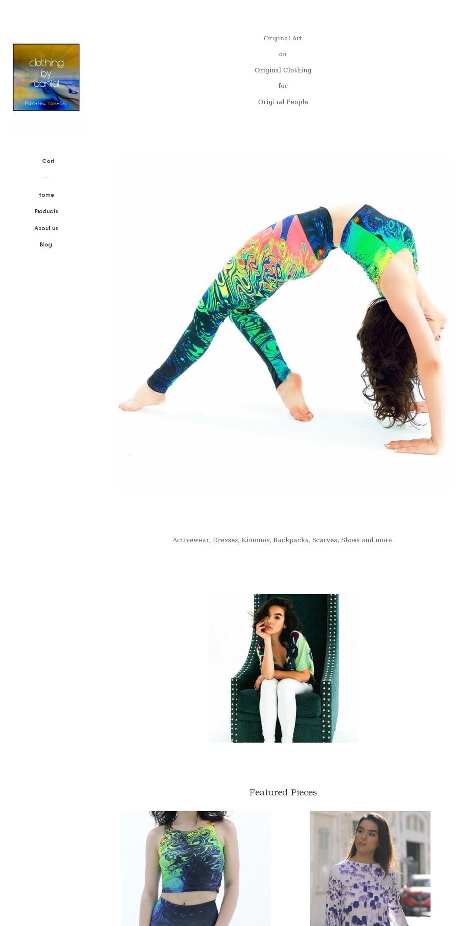 clothingbydaniel.com shopify website screenshot