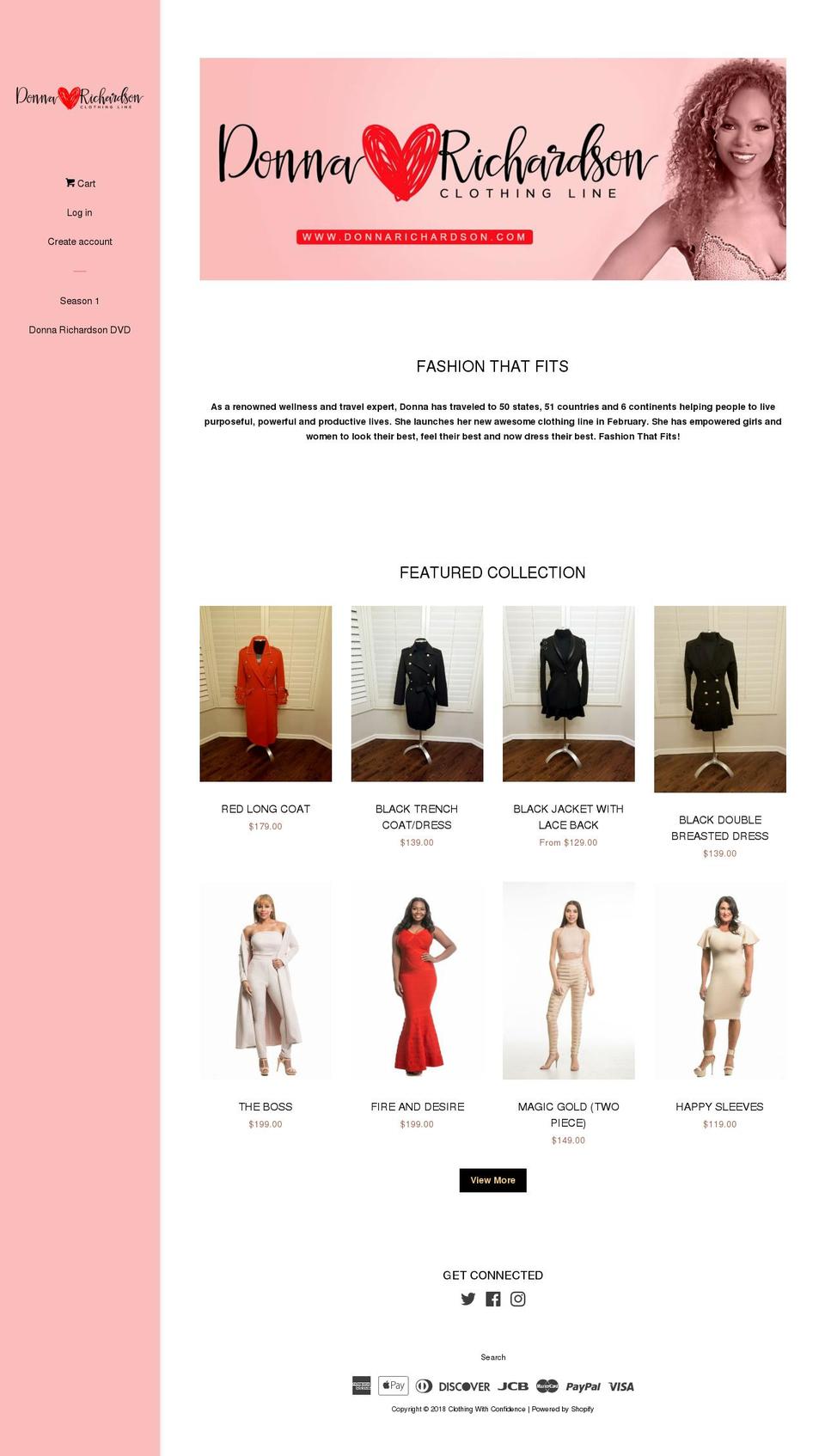 clothingwithconfidence.com — Shopify storefront screenshot