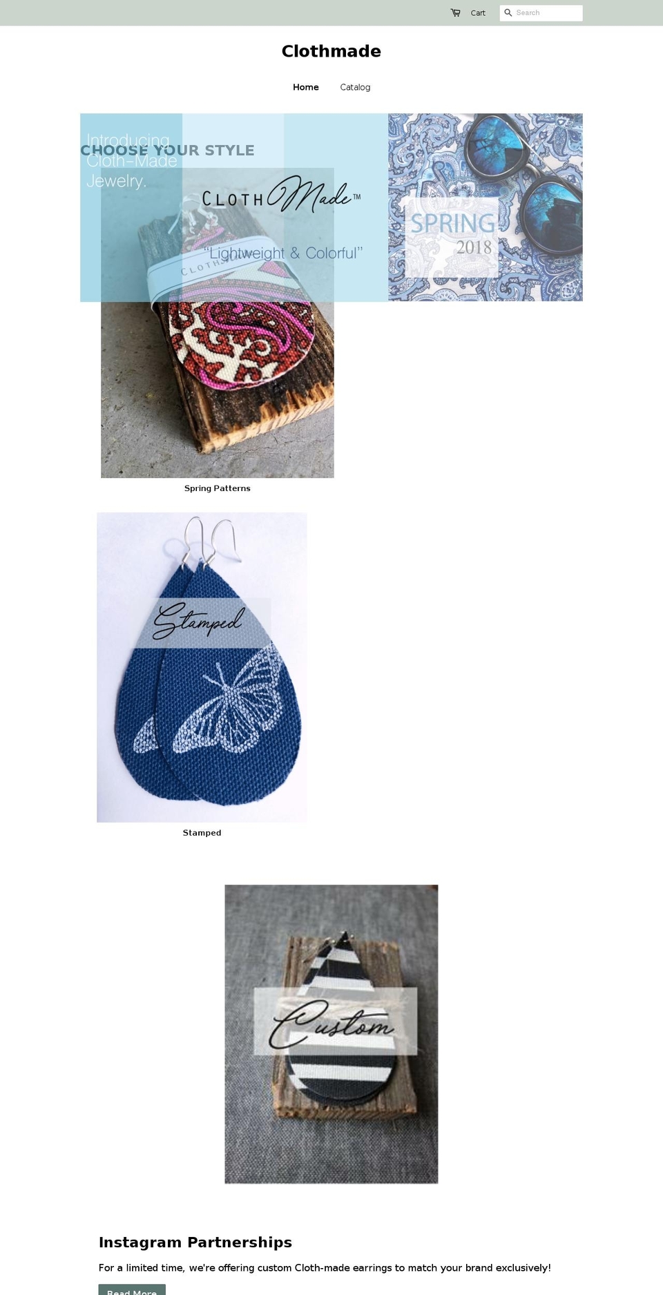 clothmade.com — Shopify storefront screenshot