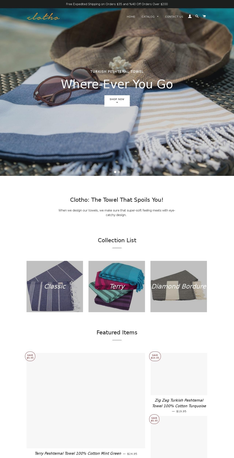 clothousa.com shopify website screenshot