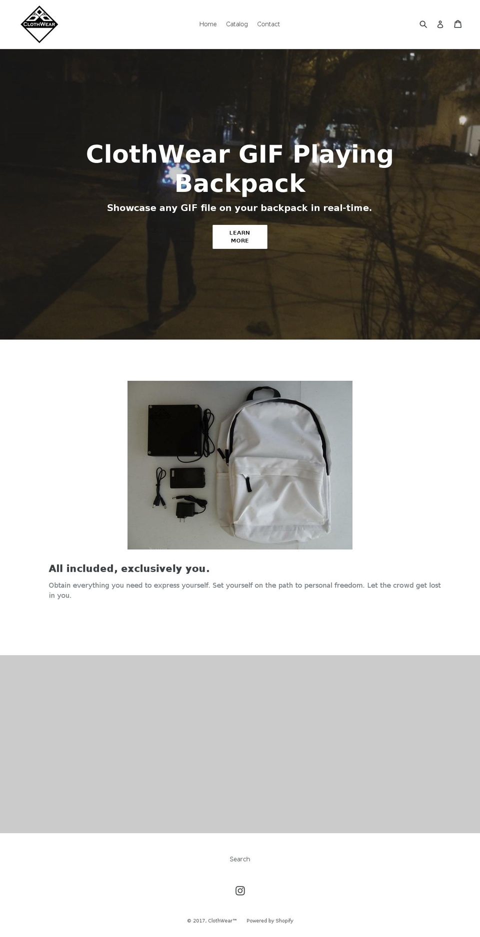 clothwear.us shopify website screenshot