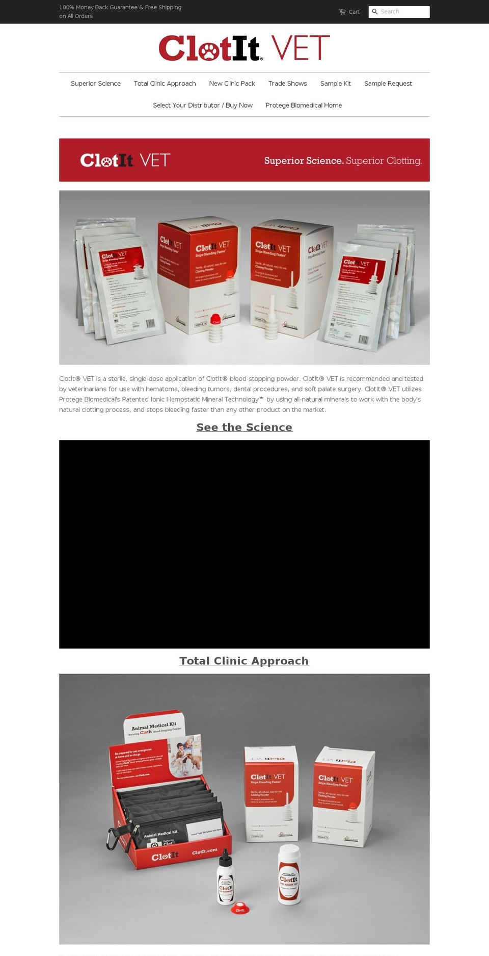 clotitvet.com — Shopify storefront screenshot