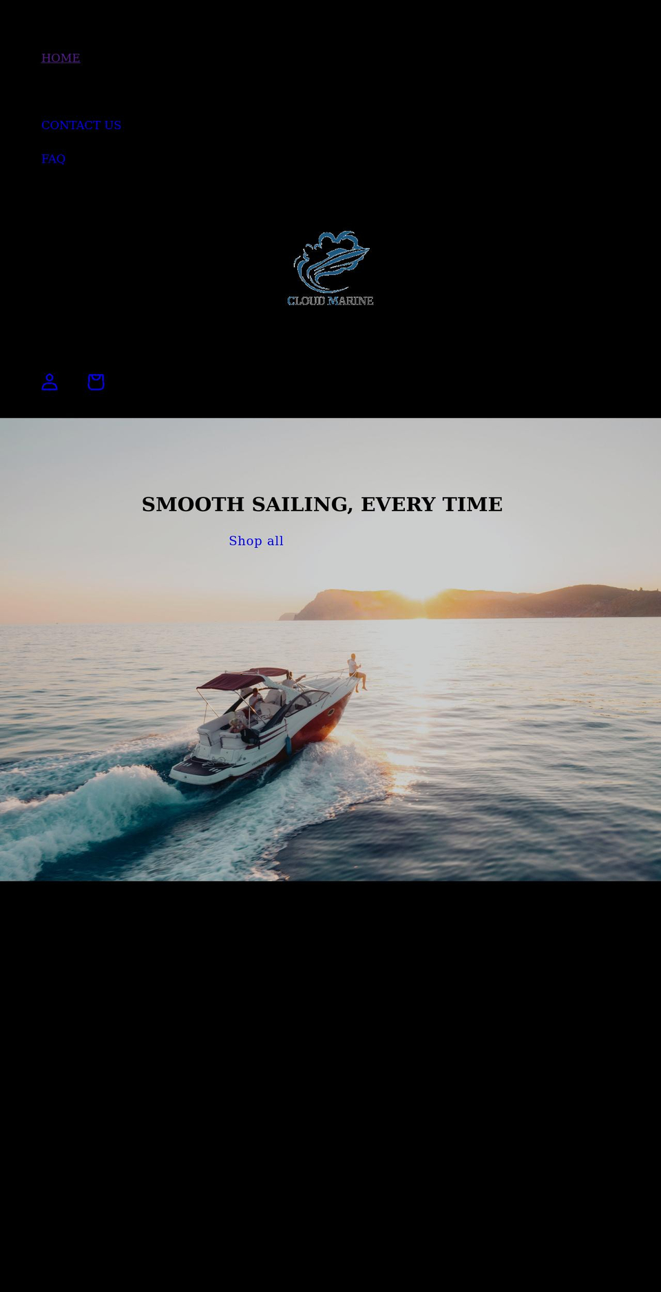 cloud-marine.com shopify website screenshot