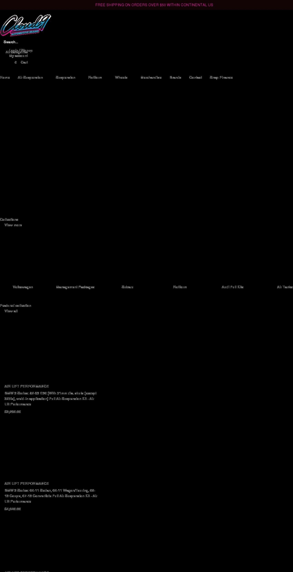 cloud9ab.com shopify website screenshot