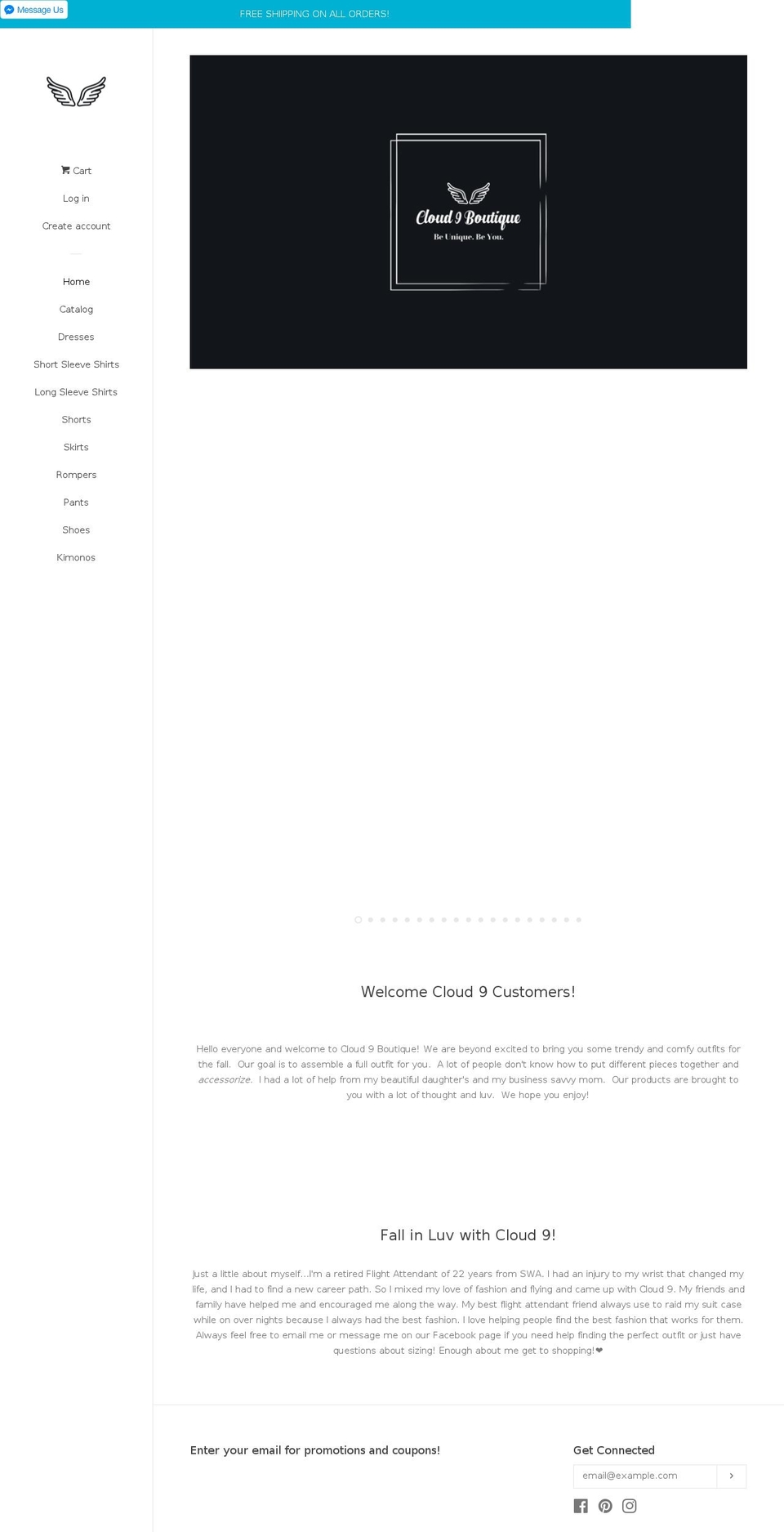 cloud9boutique.net shopify website screenshot