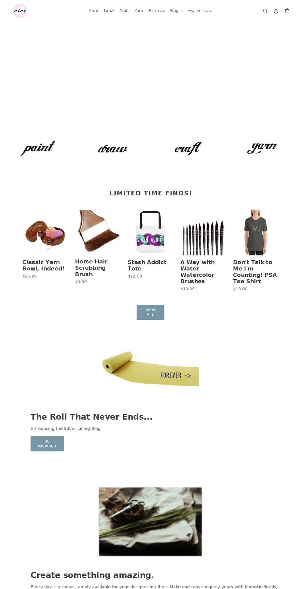 cloud9crafts.com — Shopify storefront screenshot