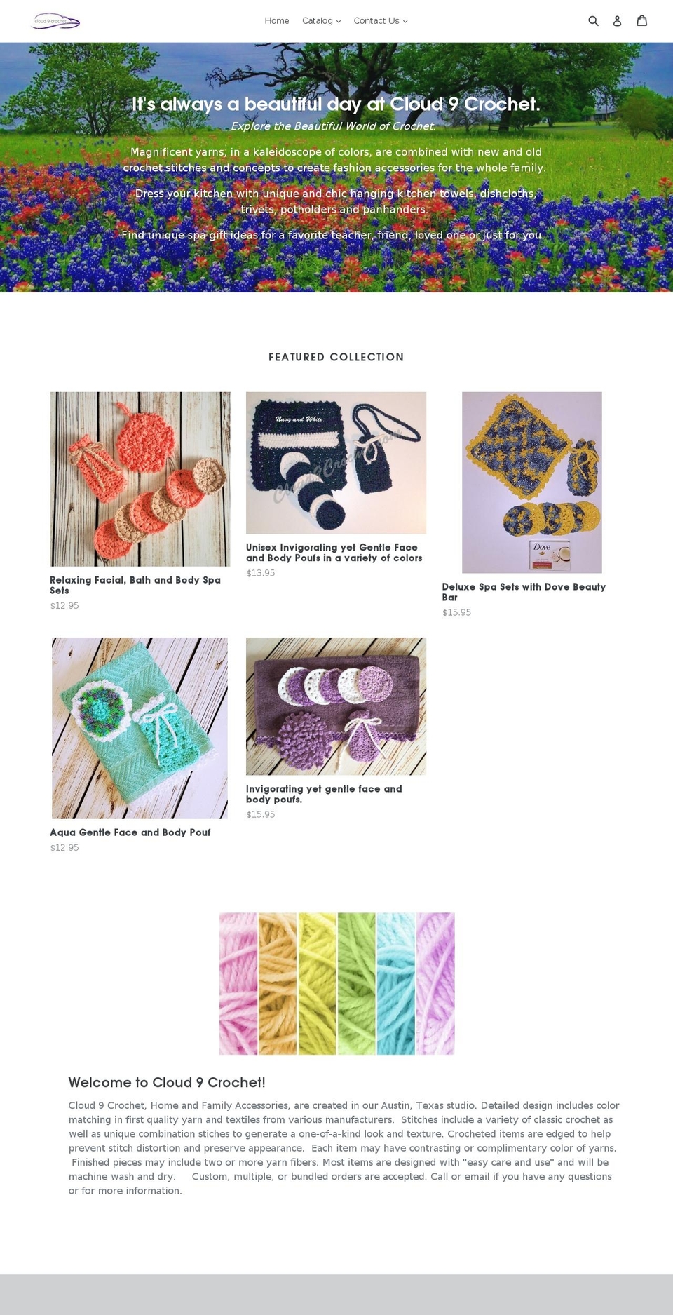 cloud9crochet.com shopify website screenshot