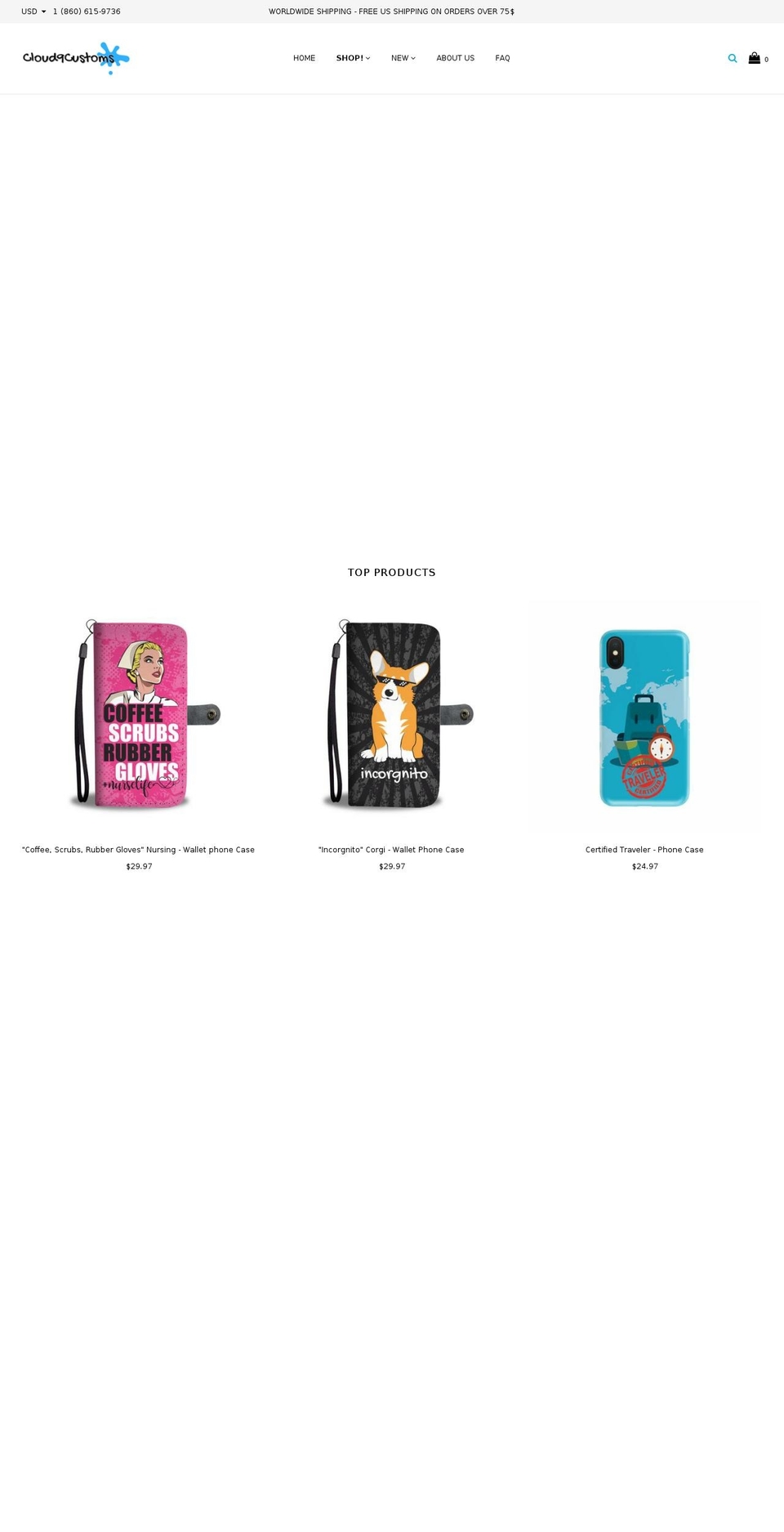 cloud9customs.com — Shopify storefront screenshot