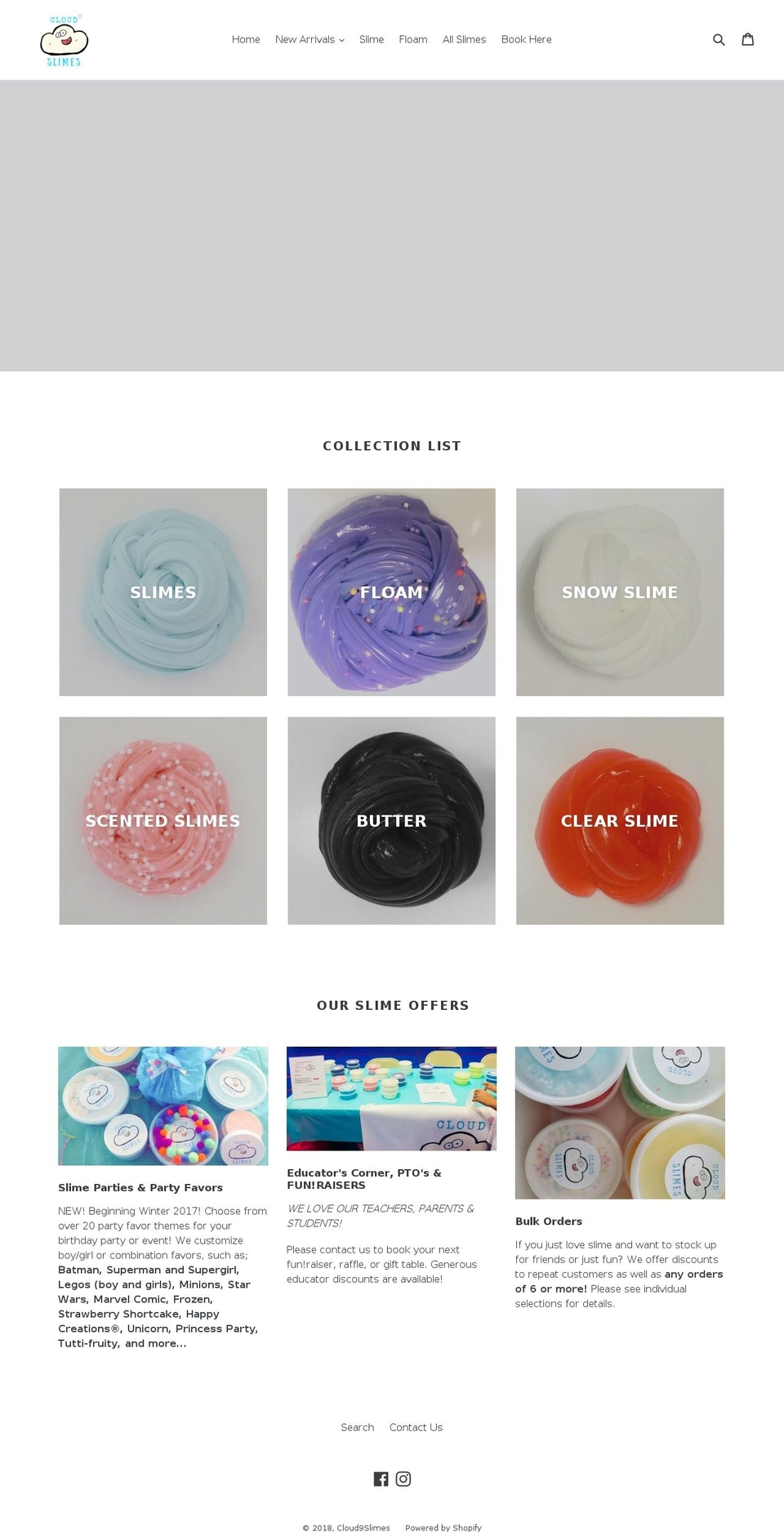 cloud9slimes.com — Shopify storefront screenshot