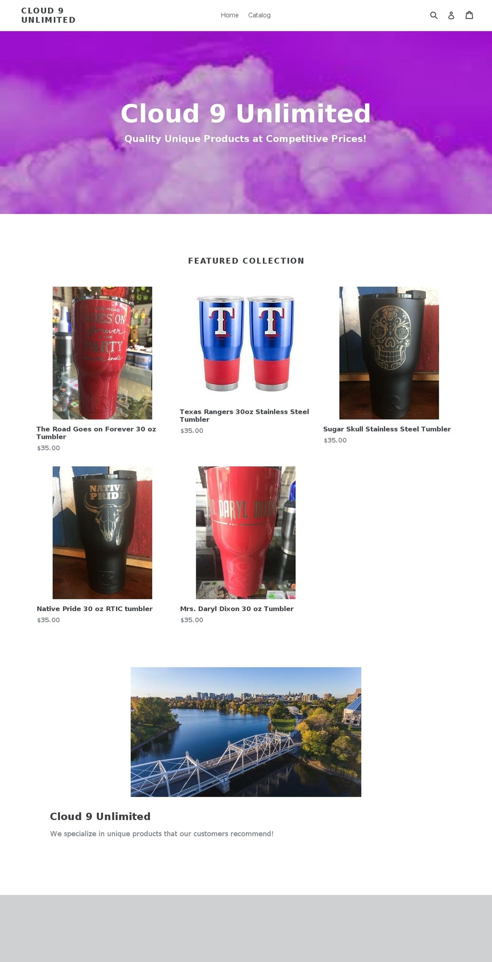 cloud9unlimited.net shopify website screenshot