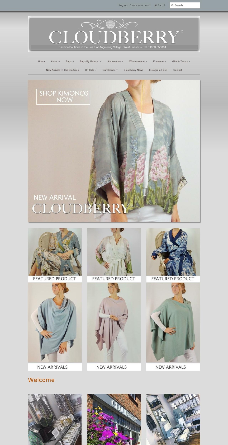 cloudberrybags.com — Shopify storefront screenshot